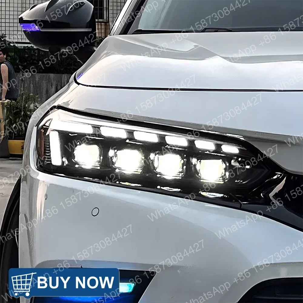 Автомобильные фары в сборе для Toyota Xi 11-го поколения (2021-н.в.), светодиодные, с проектором, 4 линзами, динамические, передние, аксессуары для тюнинга