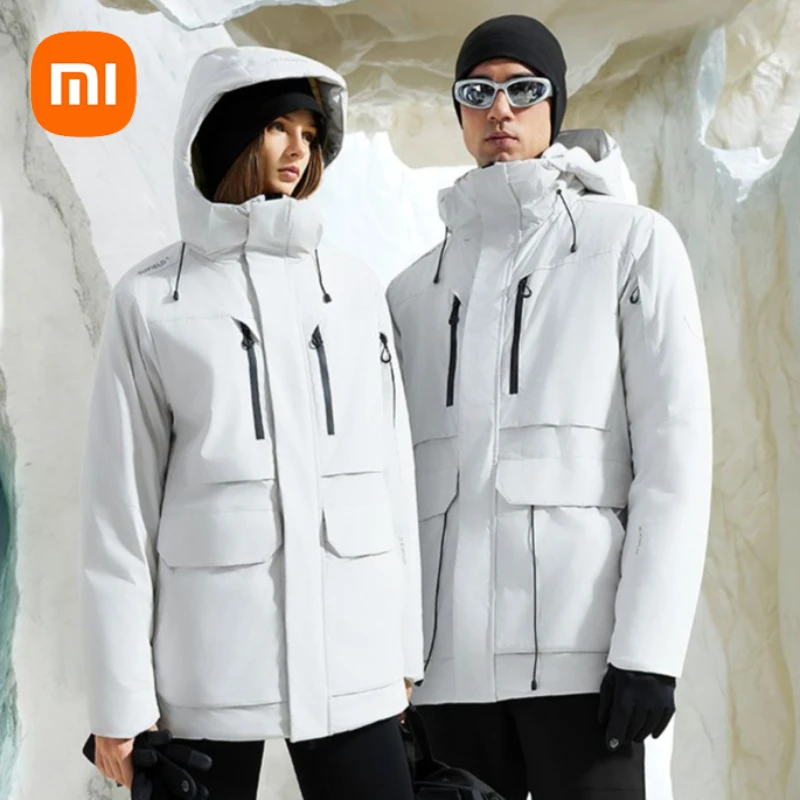 New Xiaomi Supield Multi-functional Extreme Cold Medium Long Coats Men Women Winter Warm Thick Hooded Jacket Windproof Outwear