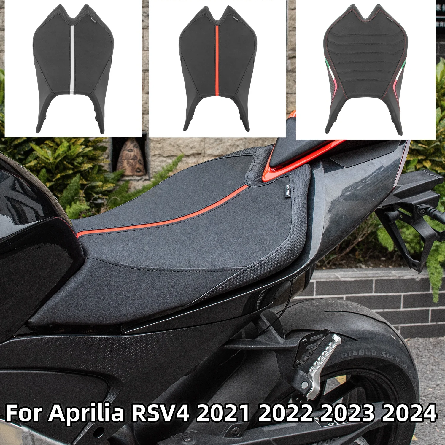 

Motorcycles For RSV 4 Front Driver Comfort Seat Rider Saddle Solo Cushion Pad Fit For Aprilia RSV4 2021 2022 2023 2024
