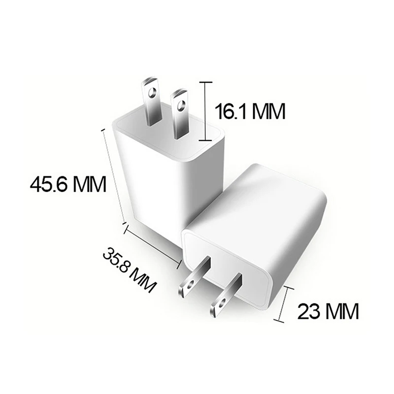 US Adapter 5V 2A Fast Charging UL Plug One USB Port Phone Charging Wall Charger Travel In USA Japan Thailand Canada Colombia