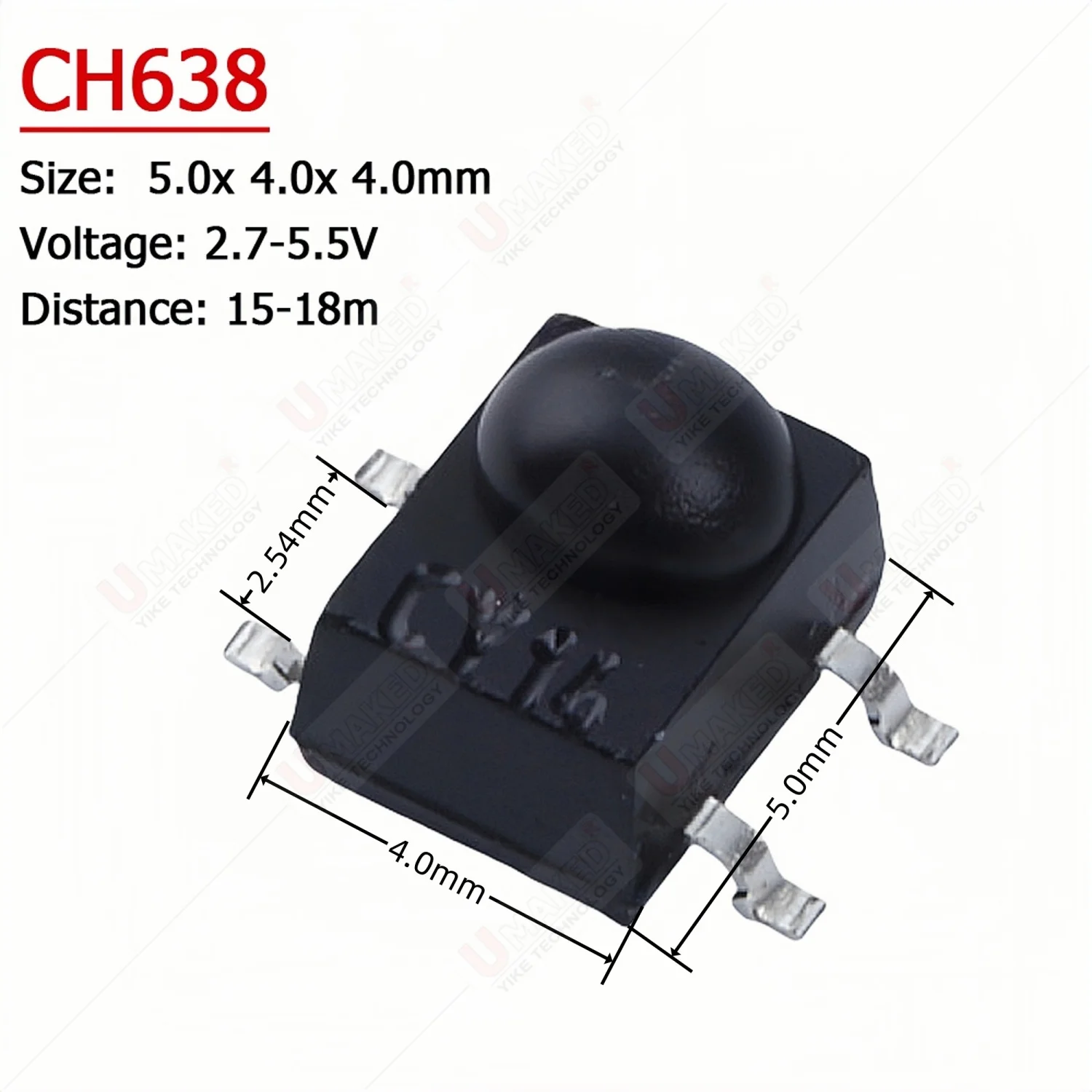 

100pcs CH638 IR LED Emitting Diode Transmitter Emitter Infrared Phototransistor Photodiode Invisible DIY SMD led bead