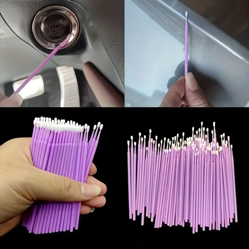 

Ultra Fine Nano Cotton Swabs Makeup Correction Stick Eyelash Tattoo Cleaning Cotton Buds