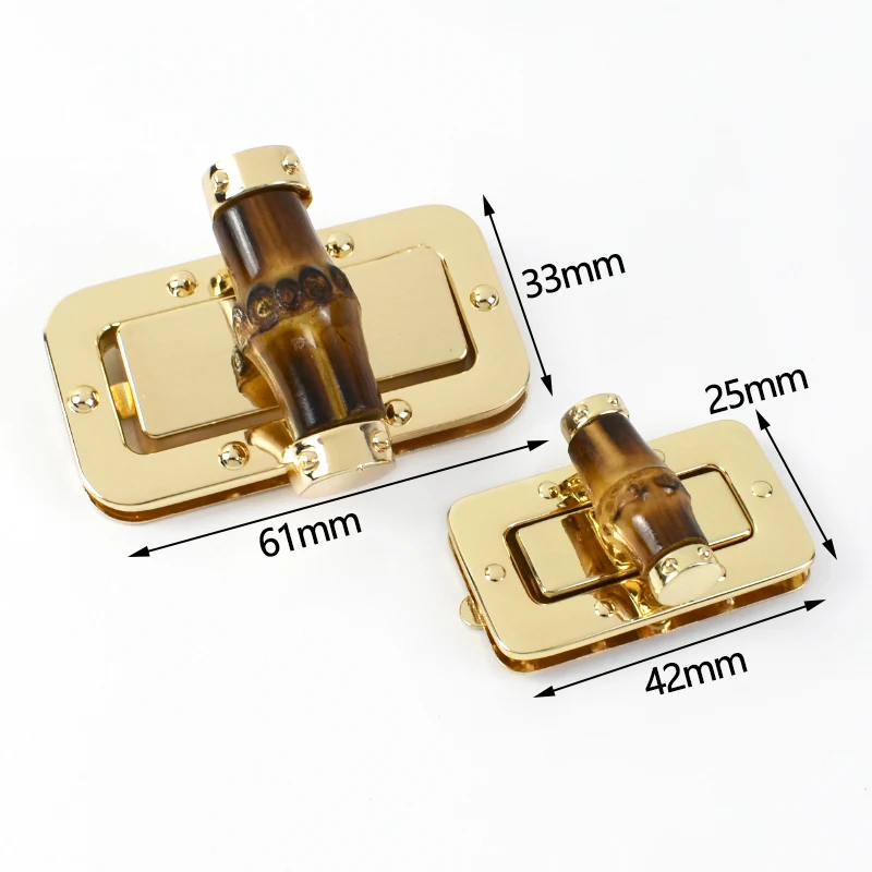 1-5 قطعة حقيبة معدنية قفل مشبك 42*25/61*33 مللي متر الدورية أبازيم حقيبة يد ديكور المشبك محفظة إغلاق المفاجئة المشابك إكسسوارات الأجزاء الداخلية للكمبيوتر