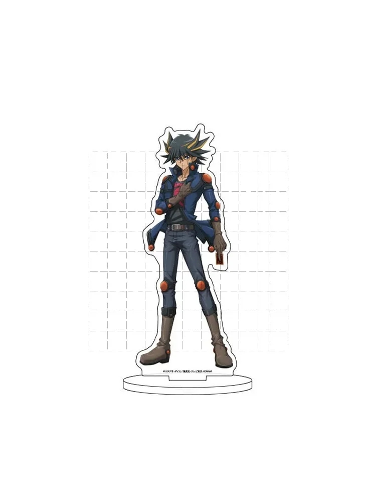 Game Yu-Gi-Oh! 5D\'s Acrylic Stand Figure Doll Anime YuGiOh Fudo Yusei JACK ATLAS Akiza Izinski Keychain Keyring Pendant Gift