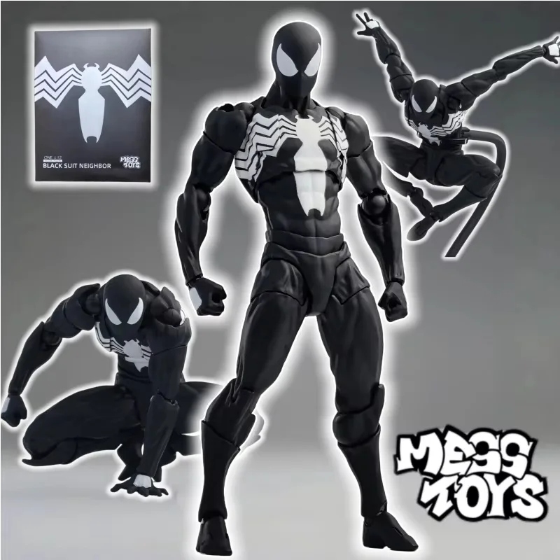 Hot MESS TOYS The Ultimate Spider Man Peter Parker Spiderman Neighbor Anime Action Figure Garage Kit Models Boy's Birthday Gifts