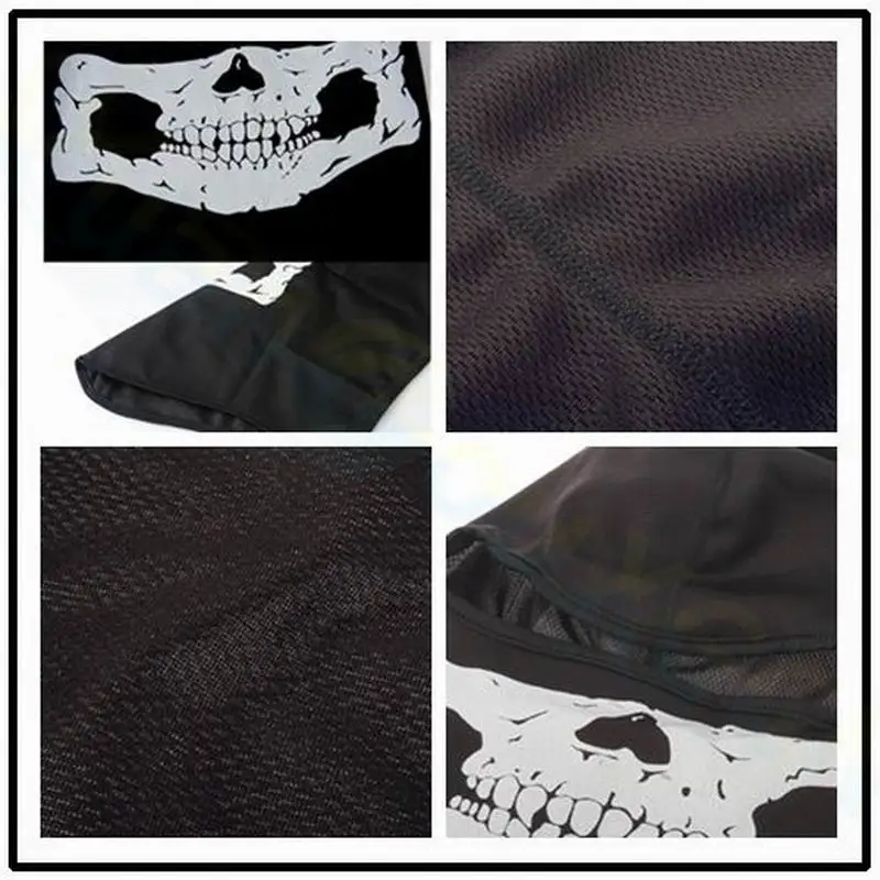 Bicycle Balaclava Full Face Mask Skull Print Motorcycle Full Face Mask Windproof Skiing Head Neck Warmer Bicycle Helmet Liner view 4