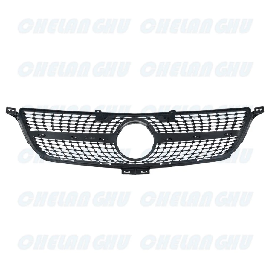 For Benz W166 ML63 AMG ML350 ML400 ML550 2012 2013 2014 2015 Front Diamond Chrome Center Grille Car accessories 1668800985