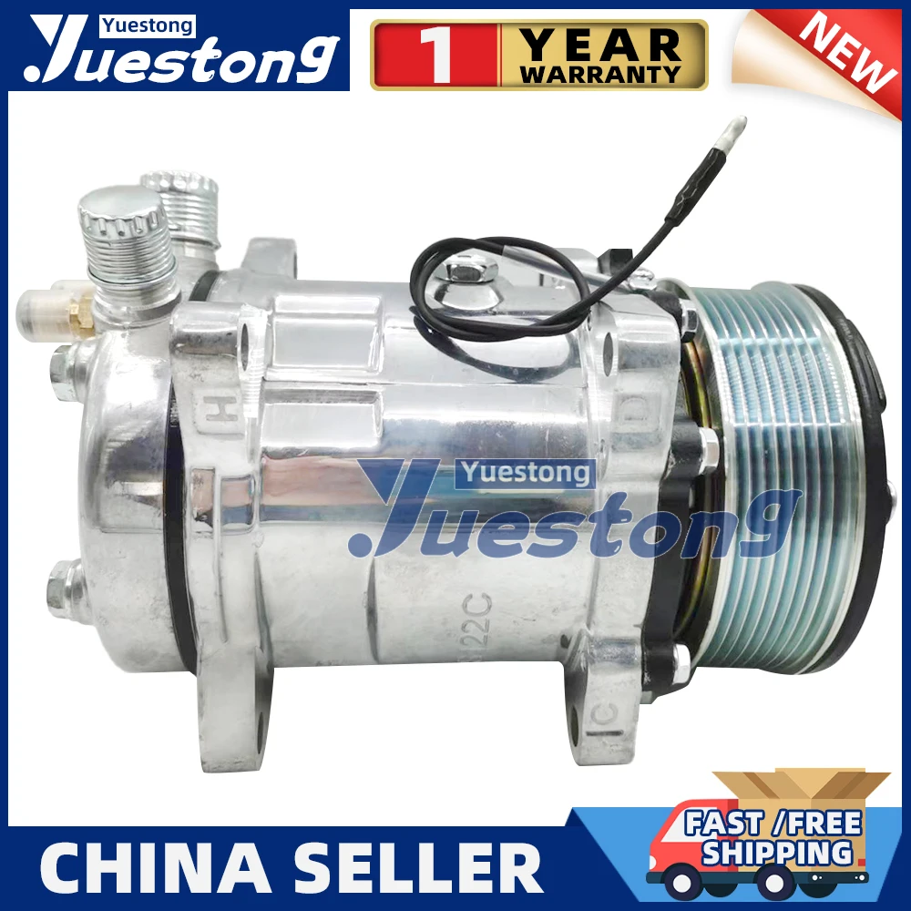 

5H14HD AC Compressor For New Holland Agco Fendt Massey Ferguso 54510 5720 525692 300-4214 SKI6664 20-10186 85100888 1402028
