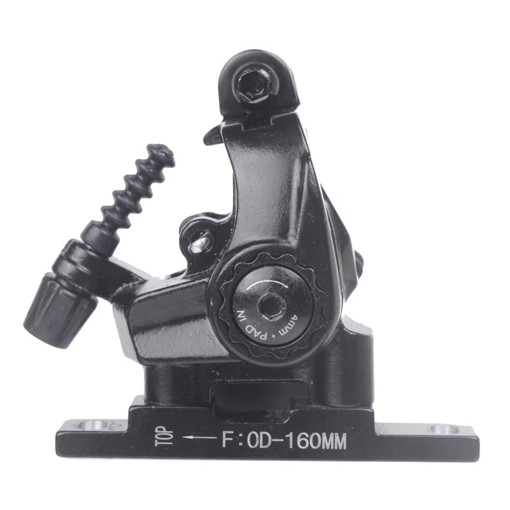 /Mechanical /Disc /Brake Caliper Double Sided Drive Flat Mount 160mm Front 140mm Rear Adjustable Steel Black For Road Bike Cycli