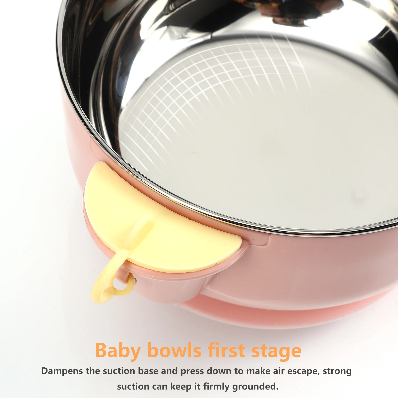

1Set Baby Suction Bowl Feeding Set Stainless Steel Baby Bowls and Spoons Toddler Independent Eating Infant Weaning Dish