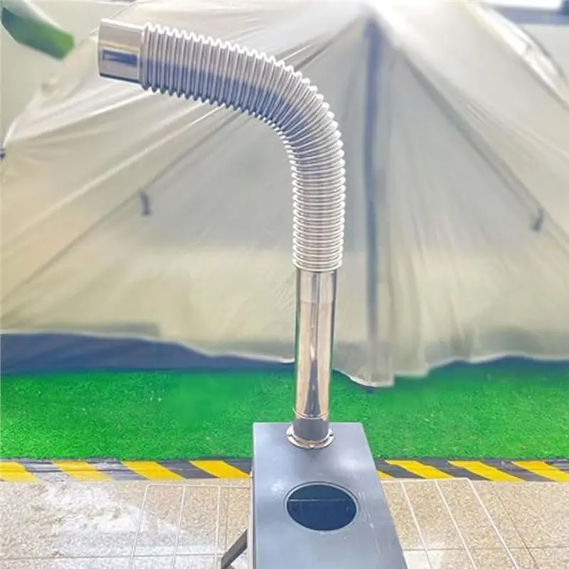 M11K-Stainless Steel Chimney Pipe, Replacement Wall Pipe Flue Extension, Bend Metal Stove Pipe, Chimney Liner
