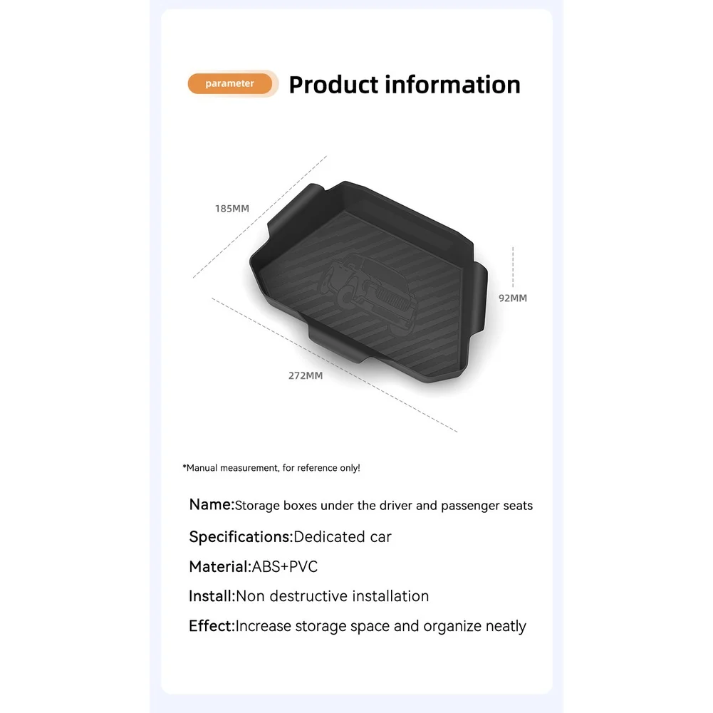 Car Seat Gap Filler Maverick Under Seat Storage For Organized Car Interior Easy To Clean Design For Ford Maverick 2022-2025