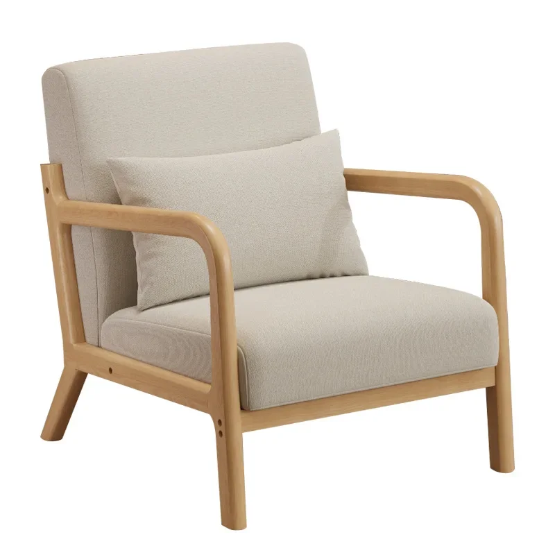 

Bedroom, balcony, living room Internet celebrity small apartment, solid wood single sofa