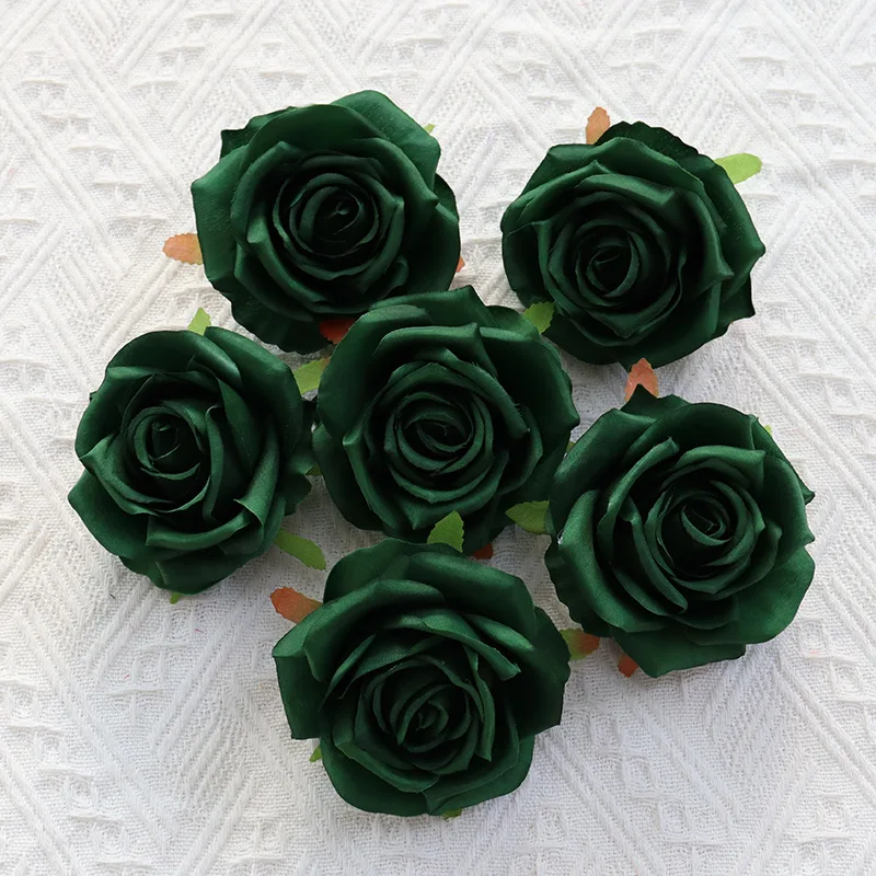 Großhandel Rosenblütenkopf 9 cm großer simulierter Corolla Rosenkopf für Fotografie Blumenarrangement Wandkranz Dekor gefälschte Blumen – Detail 3
