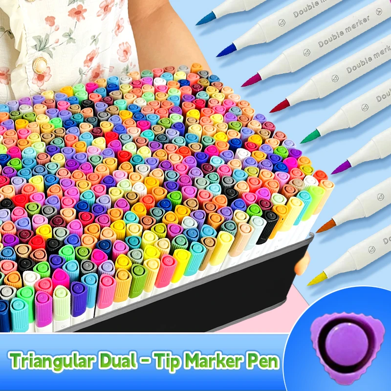 

12-120 Colors Acrylic Paint Pens Markers Brush Tip Paint Markers For Rock Painting Wood Canvas Stone,Christmas Gift DIY Crafts