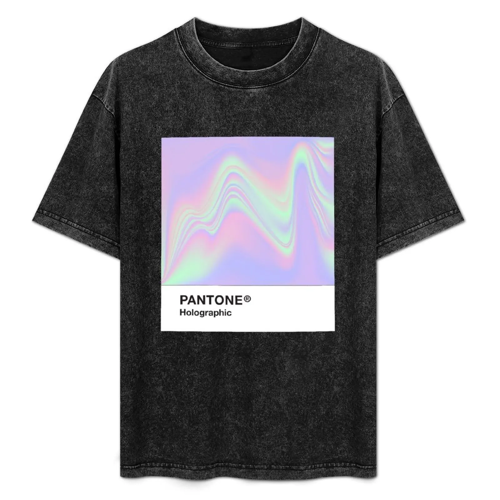 

Pantone Holographic Series #9 T-Shirt anime figures heavyweights street wear quick-drying cotton t shirt men