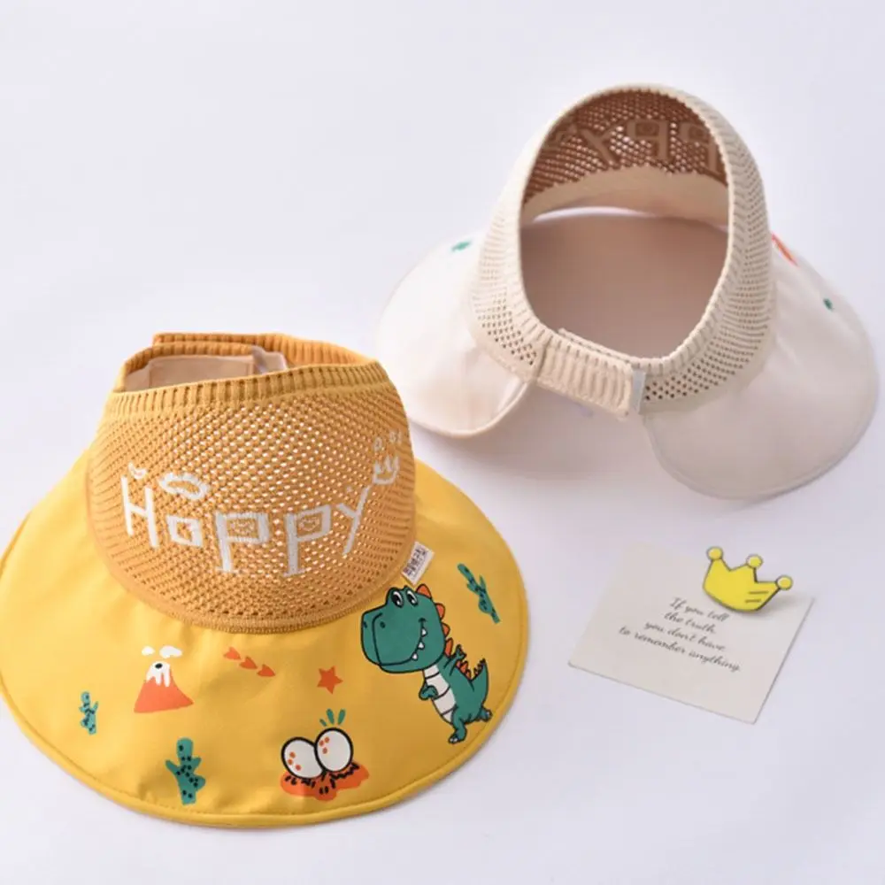

Anti UV Protection Children Sun Hat Empty Top Breathable Summer Baby Sunhat Comfortable Wide Brim Kids Beach Cap Outdoor