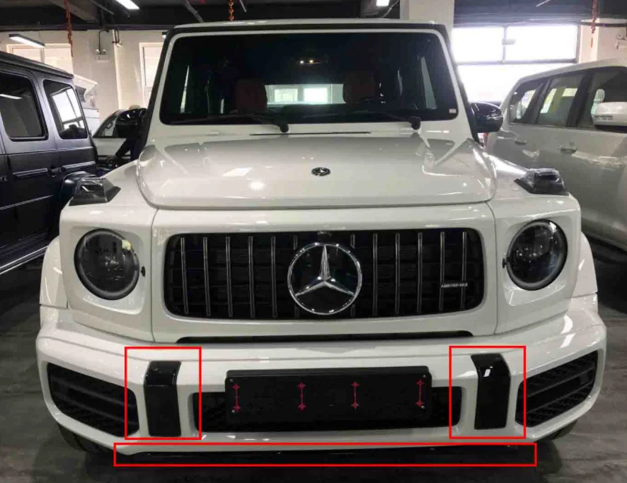 For Mercedes-Benz G class series new  g500G350DG550G63  carbon fiber AMG front bumper cover  black