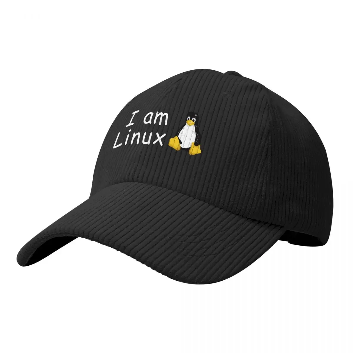 

Бейсболки I Am Linux, черные спортивные кепки