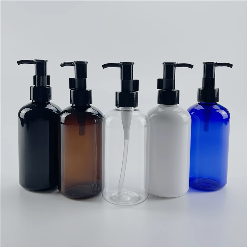 

BEAUTY MISSION 250ML X 24 Empty Makeup Remover Container Cleansing Oil Pressure Pump Bottle Skin Care Oil Plastic Packing Bottle