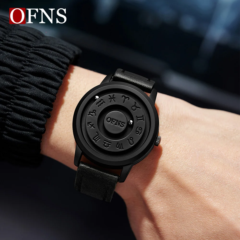 OFNS 1533، 1556 موضة الابتكار ماجليف ستار كارت ساعة رجالي حزام الفولاذ المقاوم للصدأ ساعة رجالية فاخرة Reloj Hombre #6