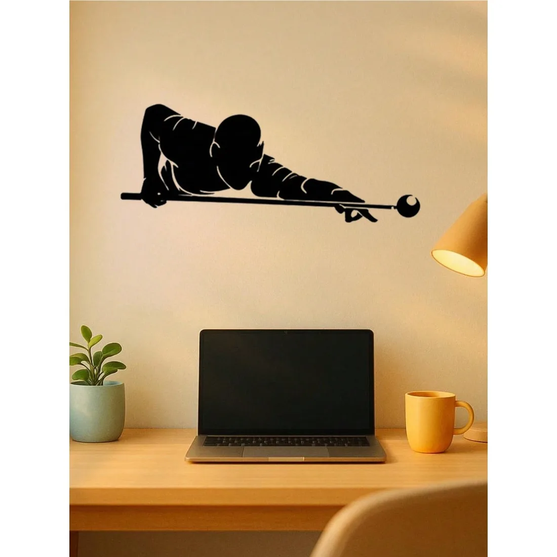 

Vintage Metal Wall Art Industrial Billiards Decor for Game Room Office Man Cave Gift