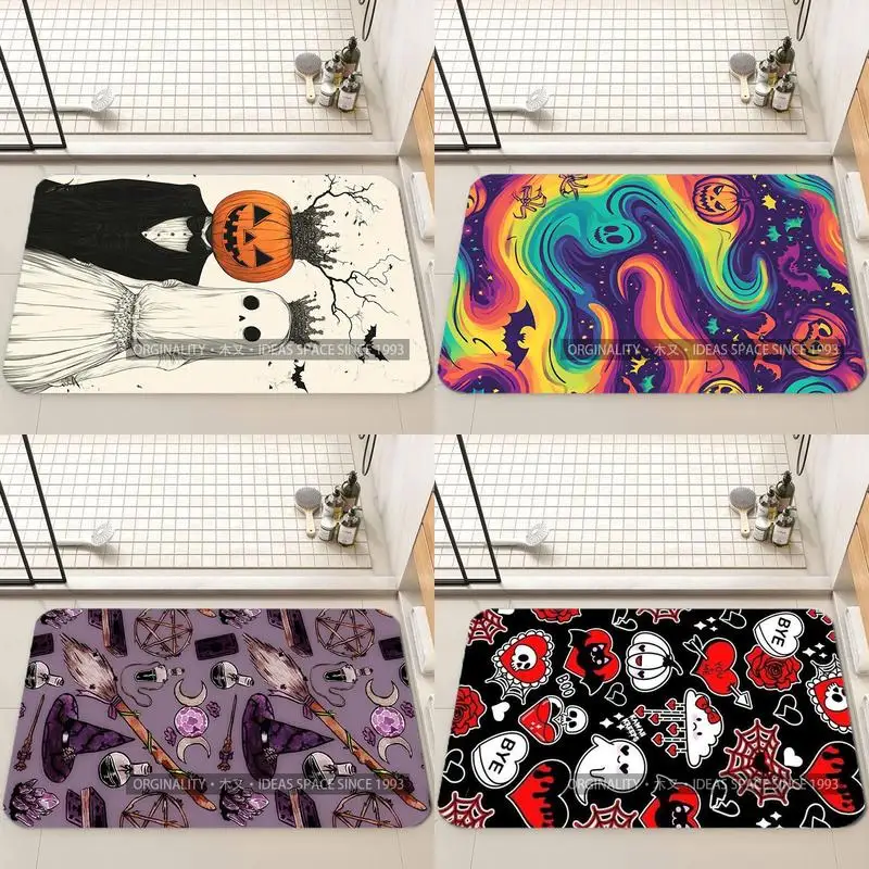 

Хэллоуин Свадебный коврик Украшение гостиной Домашний диван Нескользящий ковер Кабинет Спальня Татами Детский мягкий напольный коврик