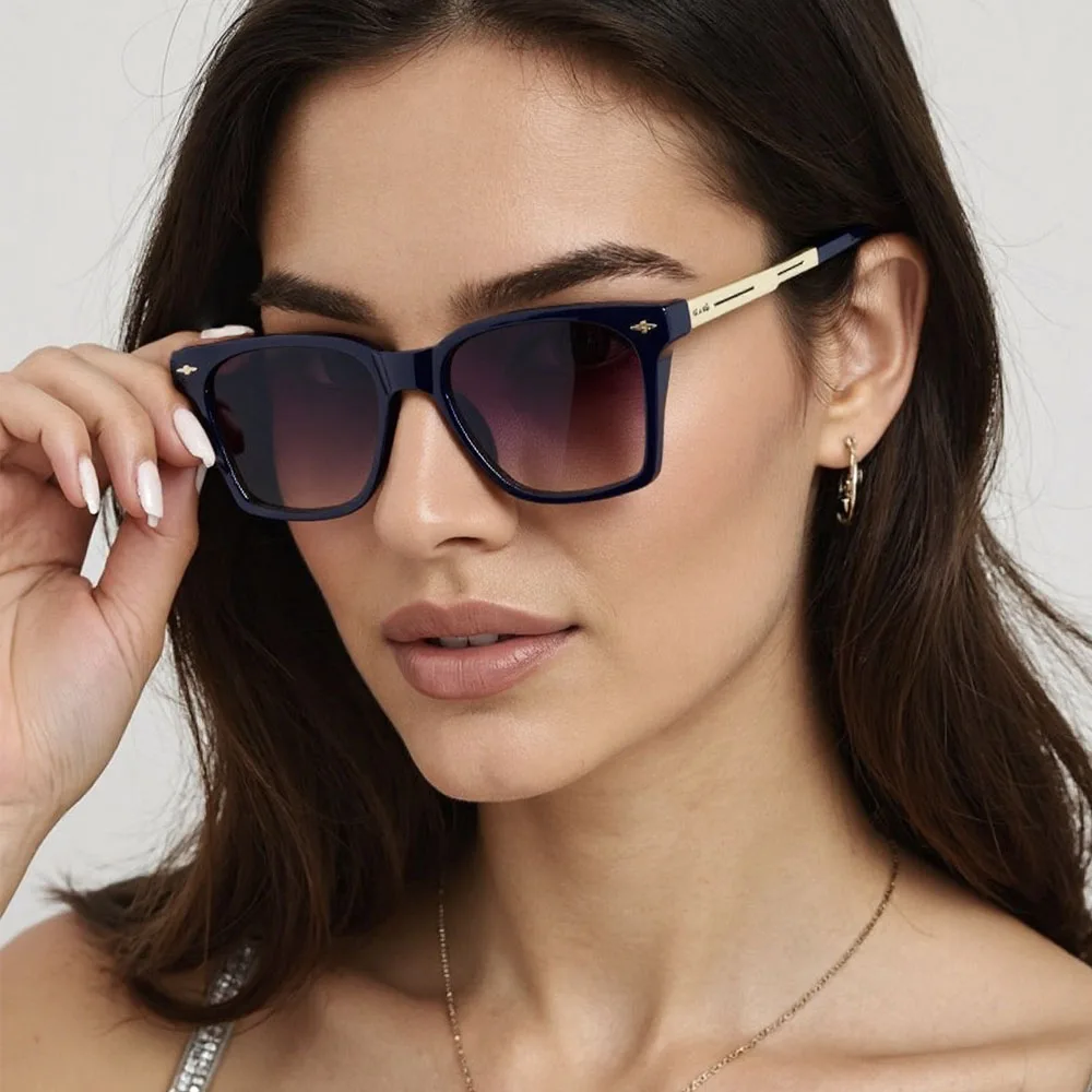 2025 Gafas De Sol Vintage para Hombre, Gafas De Sol Retro con protección Solar para mujer, Gafas De Sol a la moda, Gafas De Sol para Hombre, Lunette Soleil Femme Luxe