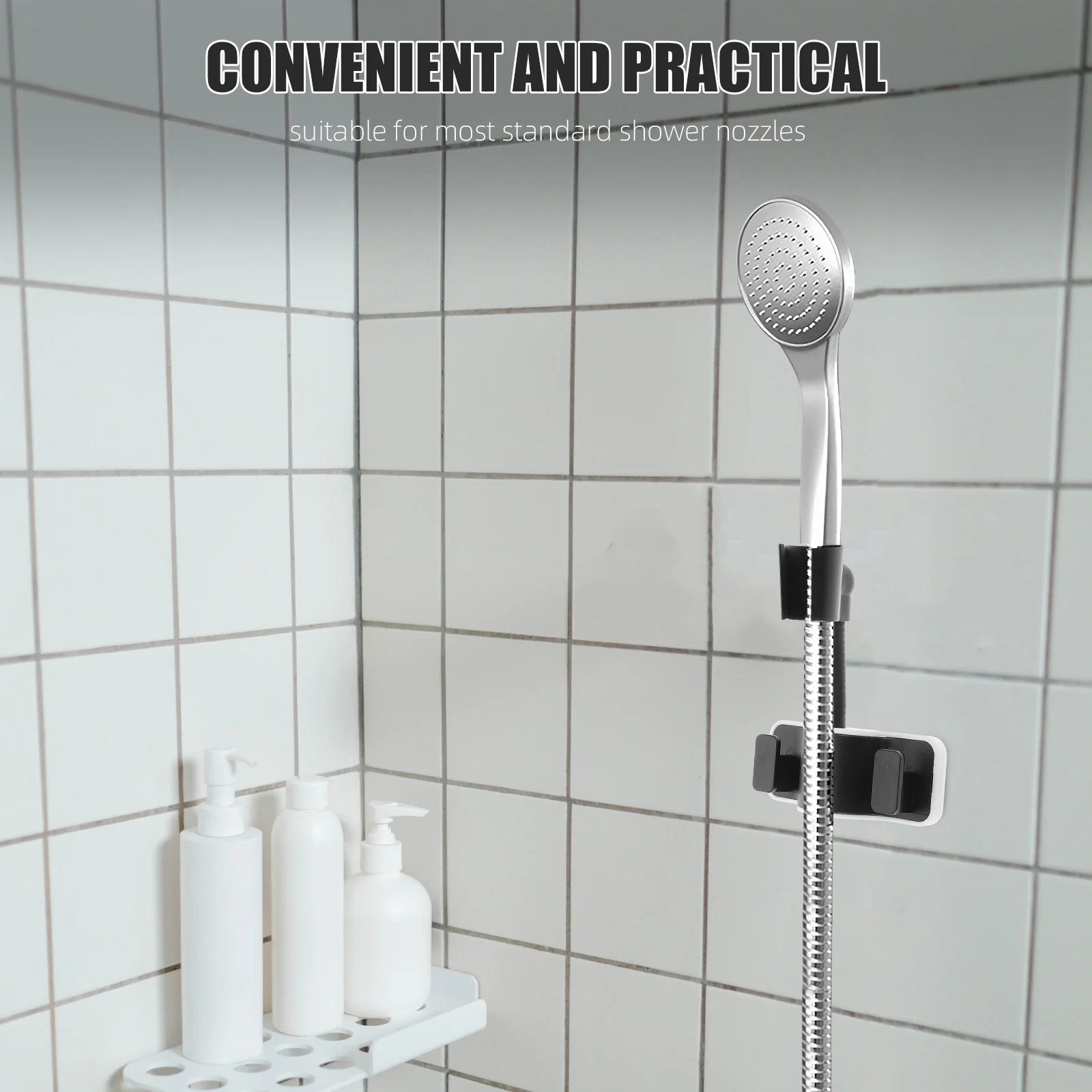 

Shower Rack Mounting Brackets Adjustable Holder Support ABS Strong Load Bathroom Supply Sprinkler Bracket Shower Nozzle
