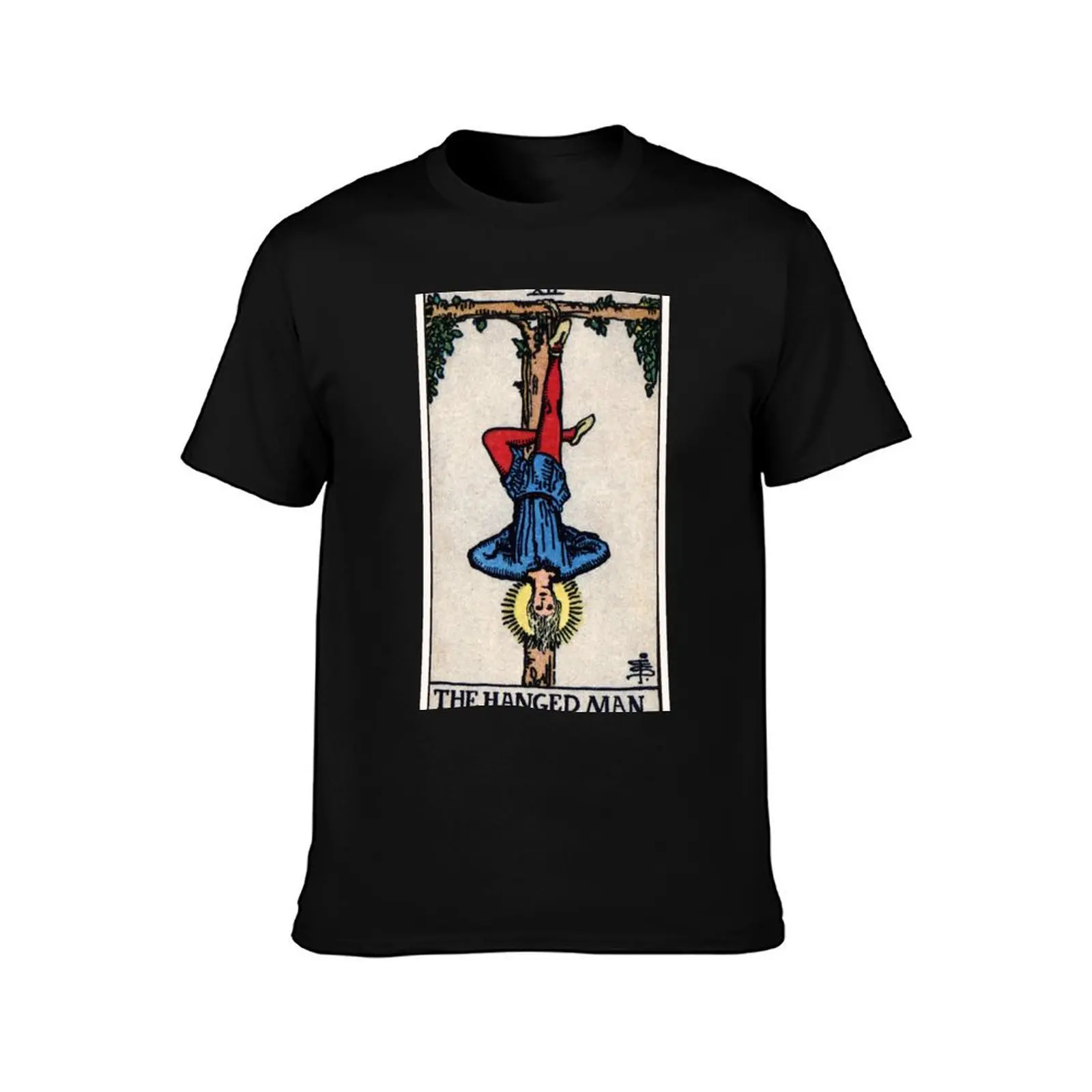 XII. The Hanged Man Tarot Card T-Shirt T-shirts man cute tops t shirts for men pack