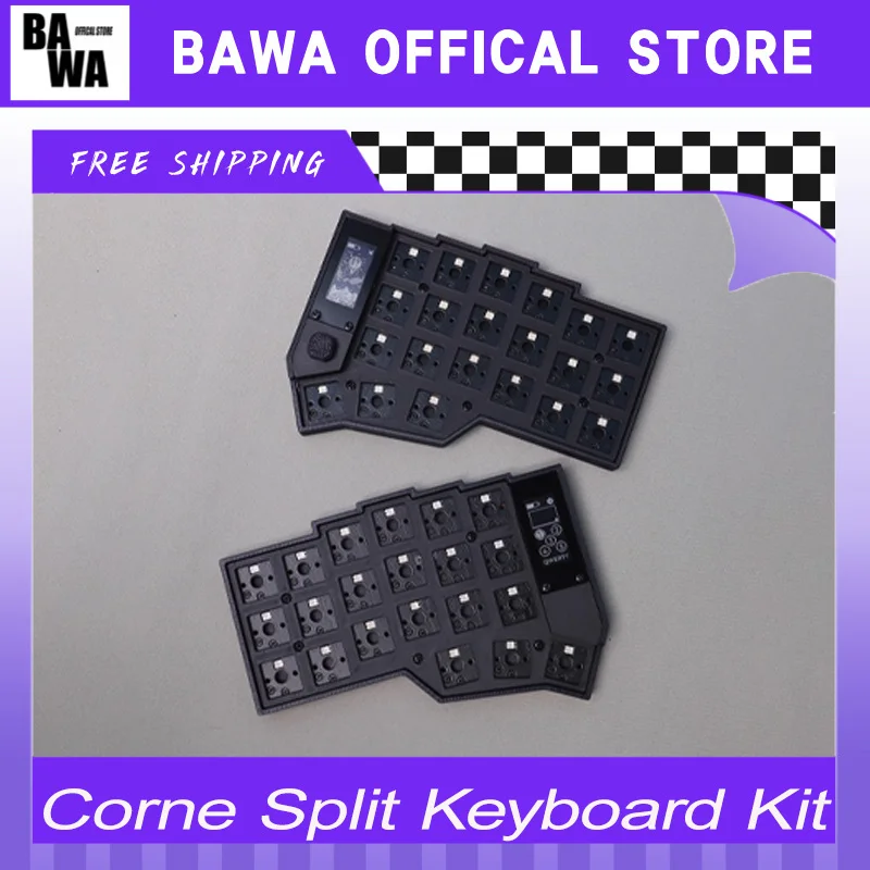 

Corne Split Keyboard Kit Dual Mode Bluetooth Wired Corne Split Keyboard RGB Support ZMK Customized PC Gamer Accessories Gifts