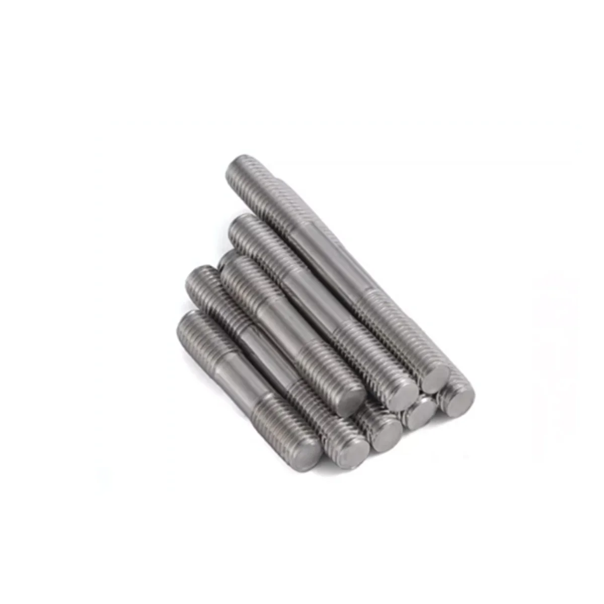 M3M4M5 304 Stainless Steel Double Head Threaded Rod / Bolt