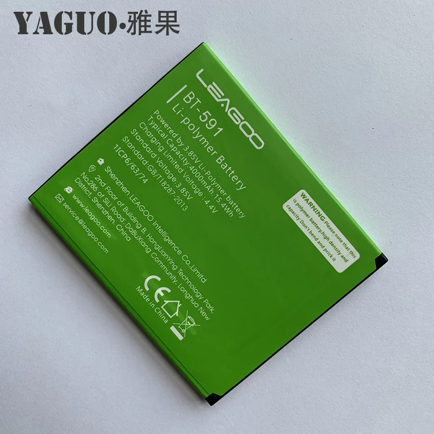 100% Original High Quality Battery 4000mAh Battery for LEAGOO Kiicaa Power BT-591 BT591 Battery Batterie Batteria