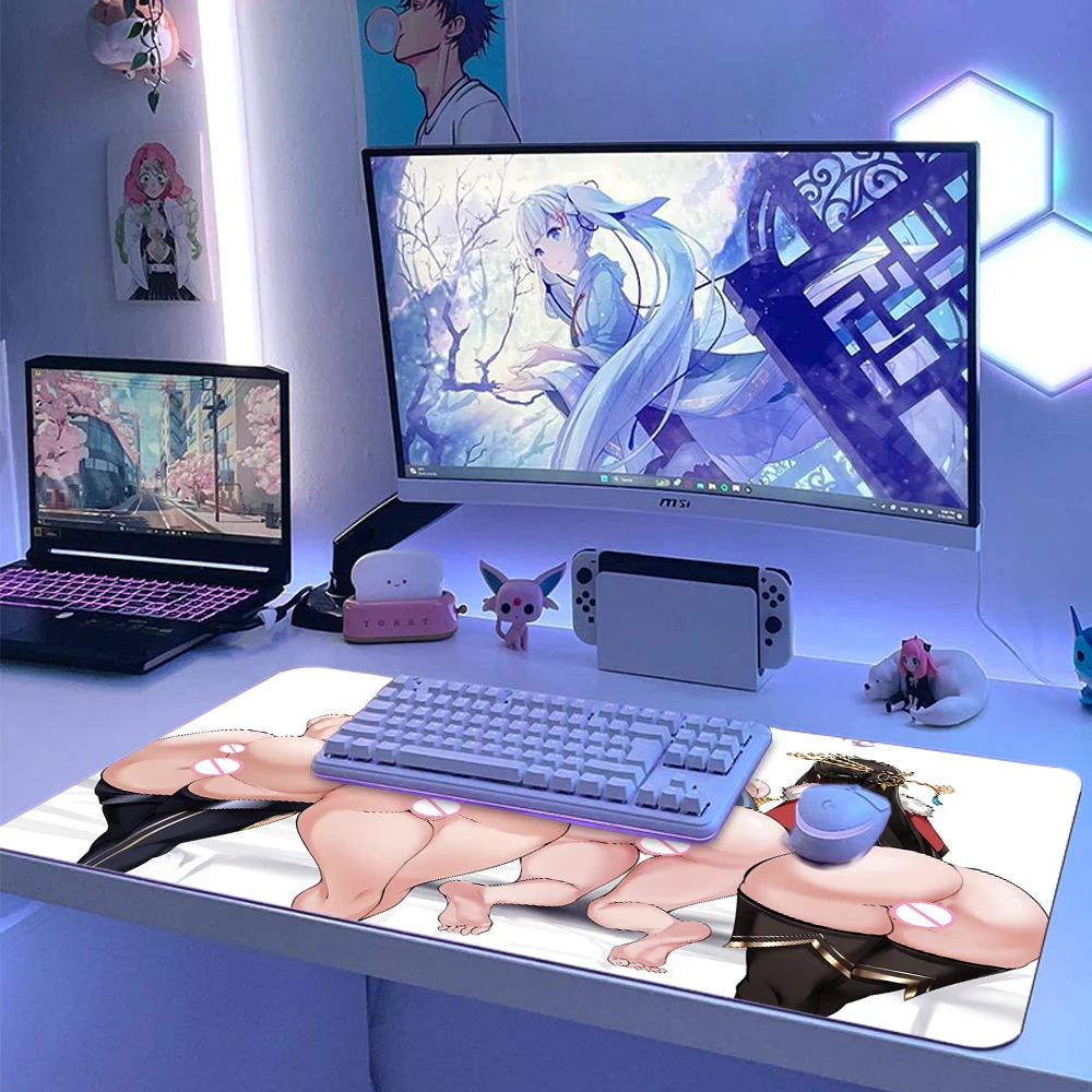 Hip Mouse Pad Anime Butt Mousepad Big Ass Adult Character Desk Mat Customizable Uncensored Hentai Flirtatious Tempting Booty