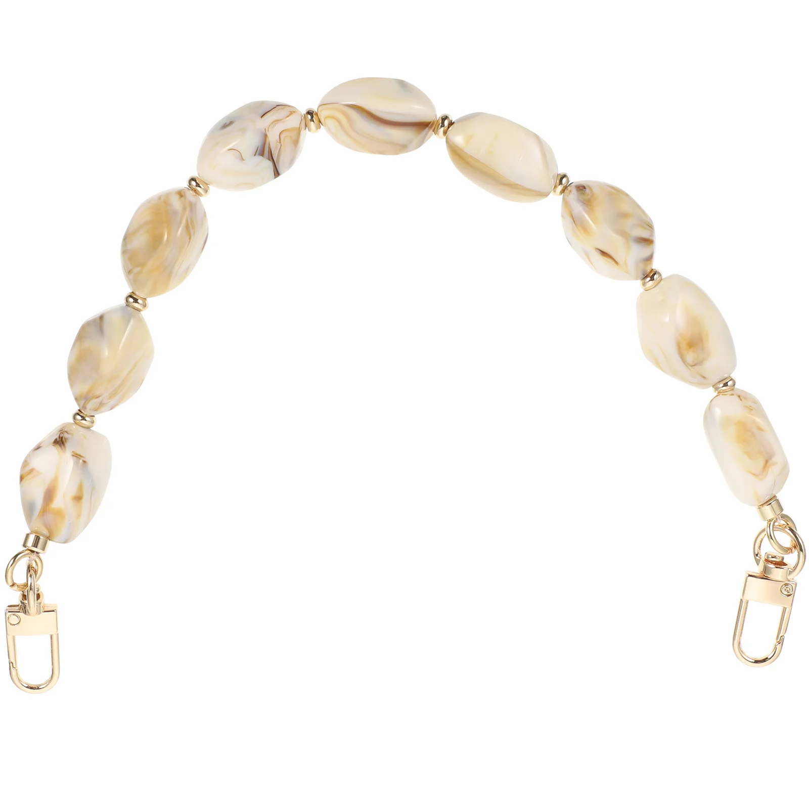 

Purse Chain Replacement Beaded Bag Chain Handle for Handbag Clutch Shoulder Bag Anti-Rust Durable Strap Purse Strap Handle