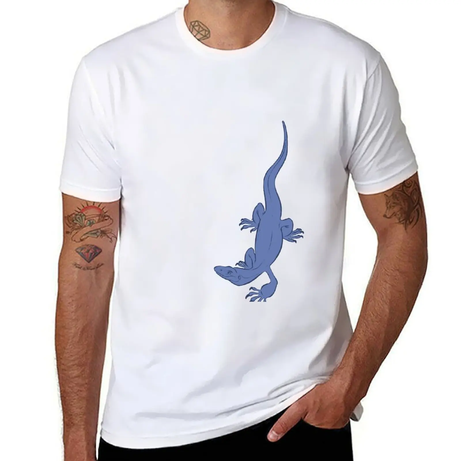 

Nile Monitor (blue) T-Shirt t shirts for man pack white funny t shirts man T-Shirt