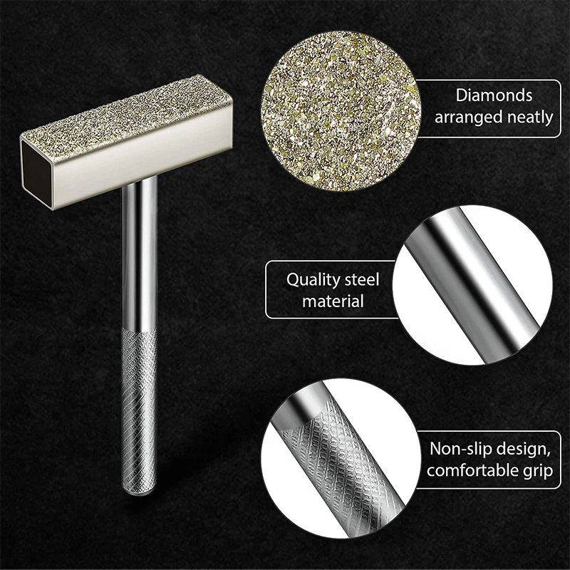 Diamante Grinding Disc Wheel, Stone Dresser Tool, Dressing Bench Grinder para Truing, Deburring Wheels, 3 pcs