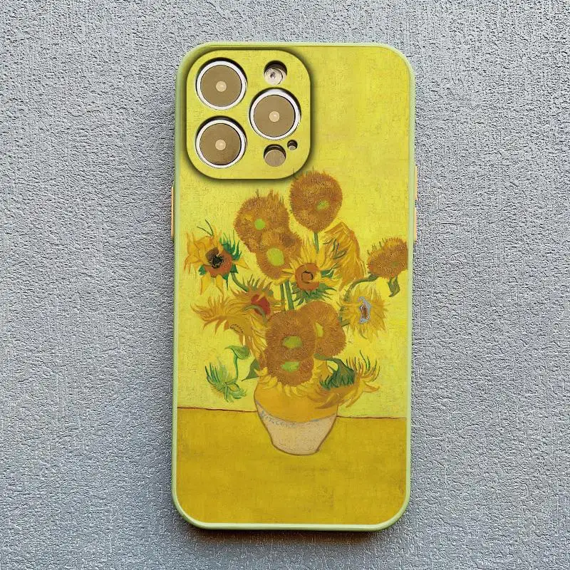 Retro Van Gogh Ölgemälde Telefon Fall Für iPhone 16 15 14 Plus 17 11 13 12 14 Pro MAX XR X Vintage Stoßfest Abdeckung Funda – Detail 7