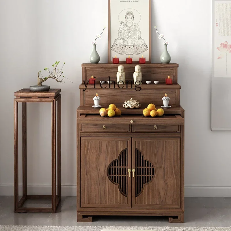 l3 solid wood table incense case household new Chinese Buddhist table modern simple table