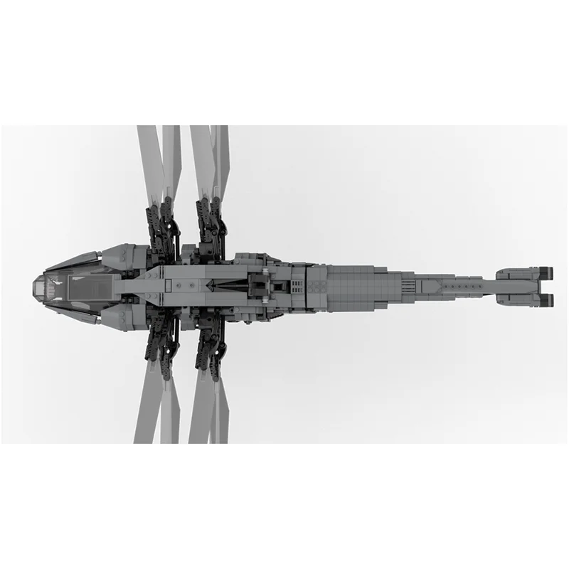 مقاتلة نموذج Moc قوالب بناء وحدات الكثبان الرملية Atreides الملكي Ornithopter التكنولوجيا كتل عيد الميلاد لتقوم بها بنفسك لعبة هدية البناء #4