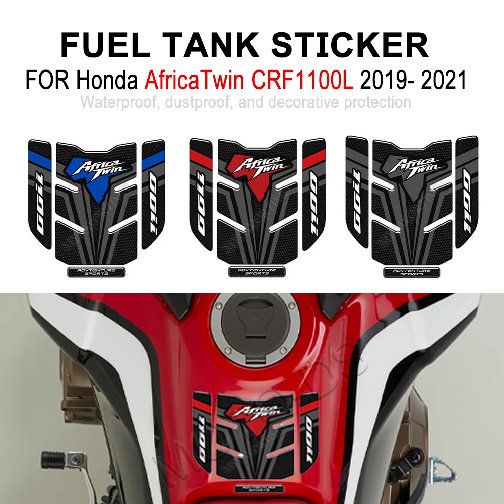

For Honda AFRICA TWIN CRF1100 CRF 1100 L ADVENTURE SPORT Stickers Kit Tank Pad AfricaTwin Protector Decal 2019 2020 2021