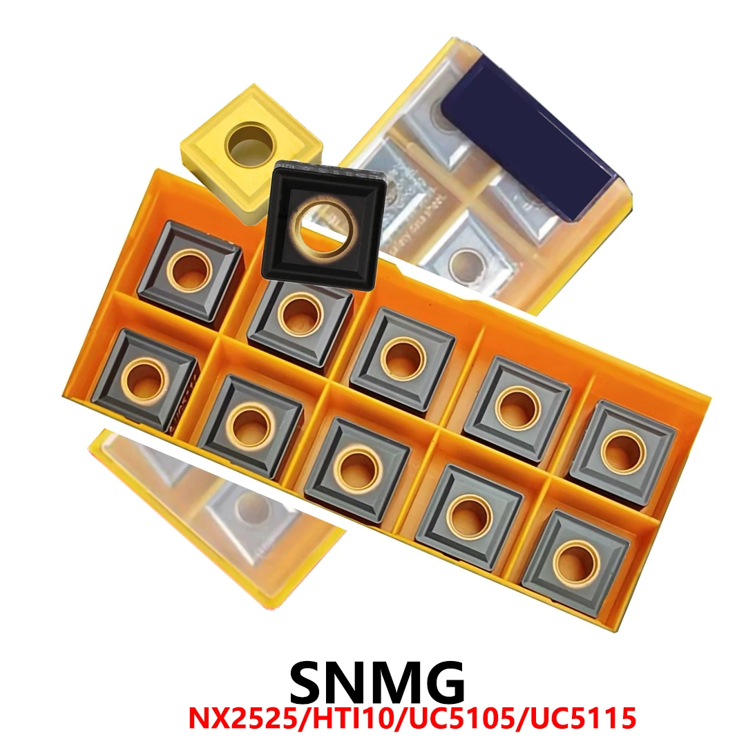 

Original SNMG SNMG090304 SNMG120404 SNMG120408 SNMG120412 SNMG190612 NX2525 HTI10 UC5115 Carbide Inserts CNC Blades Tools Holder