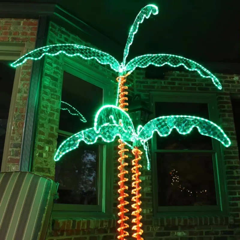 

4.5-Foot Palm Tree Christmas Lights Outdoor Camping Garden Party Rope Lights 4.5-Foot Palm Tree Lights