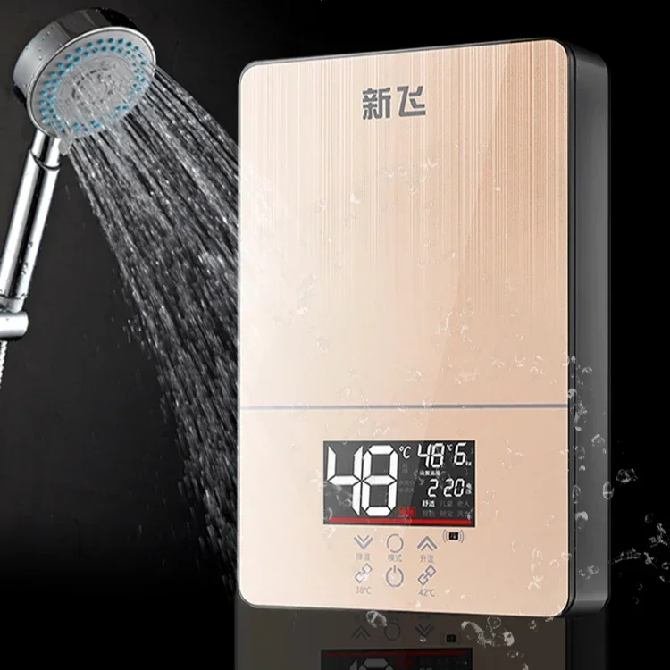 Household instant electric water heater. Constant temperature. Small. Variable frequency. Fast heating for bath & shower.