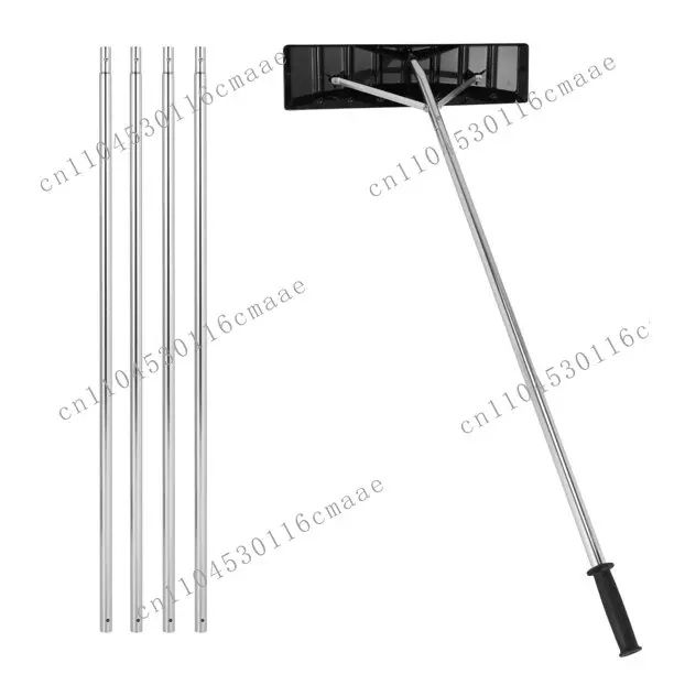 Rolled snow shovel, aluminum blade, adjustable handle, roof snow removal tool
