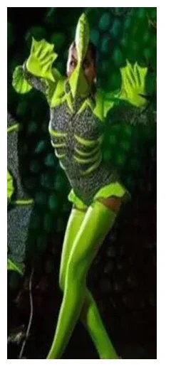 Cosplay Fluorescent Green Lizard Bat Costume Men Women Party DJ Stage Dance Wear Performance Nightclub Performance Reunion Bar