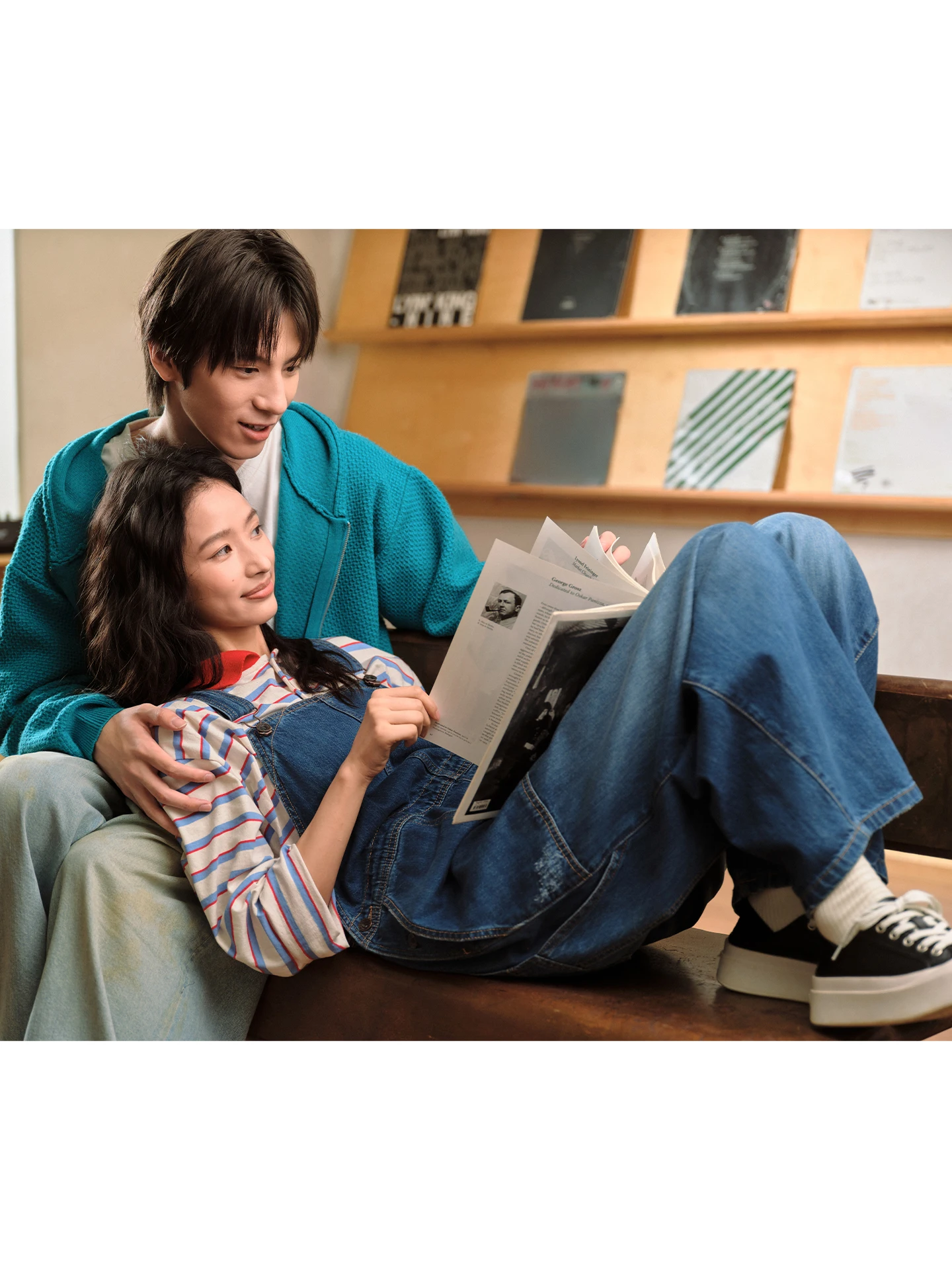 하이웨이스트 와이드 레그 오버롤 여성 데님 유틸리티 팬츠 캐주얼 편안한 패셔너블 가을 컬렉션 신상