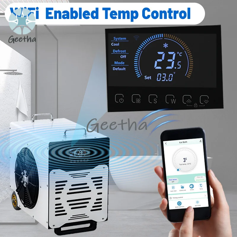 1HP 0.8HP Hot Bath Ice Baths Machine Ice Bath Cold Plunge Chiller for Recovery