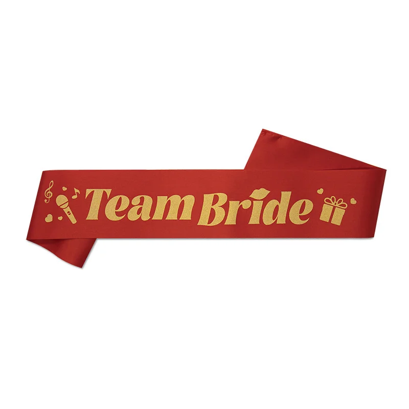 15 Models Bride to Be Team Bride Letter Print Bachelorette Party Birthday Straps Single Women Off Single Celebration Belts