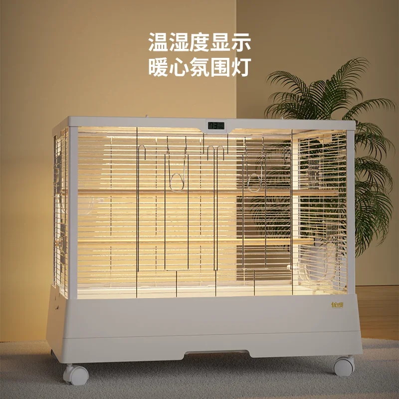 Parrot 304 Stainless Steel Bird Cage Large Xuanfeng 700 Cage Villa Can be Stacked and Elevated JJ845